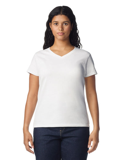 Custom T-Shirt Women's Heavy Cotton™ V-Neck T-Shirt - 5V00L